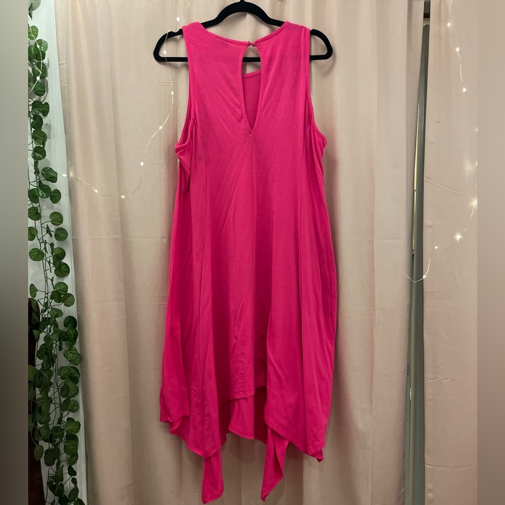 Pink, knee length dress